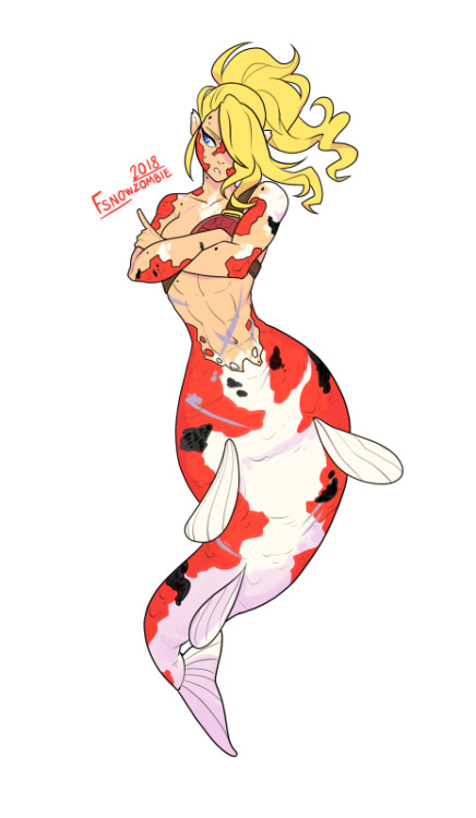 fsnowzombie: mermay day 4/31 my oc Anna! adult photos