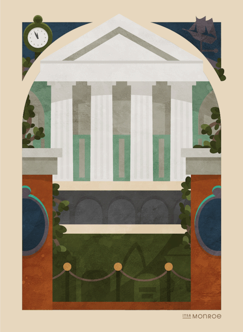 itsamonroe:« New Orleans Square »The Blue BayouPirates of the CaribbeanCourt of Angels Royal Street The Haunted Mansion – Interior The Haunted Mansion – Exterior   Complete Tagged Series // Society 6 // RedbubbleAnd with that, ladies and