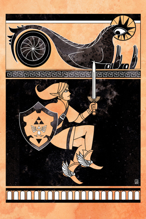 xombiedirge:  Greek to Geek - Gaming Illustrations by Jennifer Cox / Tumblr / Store 