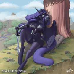 nsfwkevinsano: Warrior Princess Luna Originally released on Patreon  my lulu &lt;3