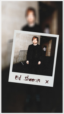 citylockscreens:  ✶ Ed Sheeran Polaroid