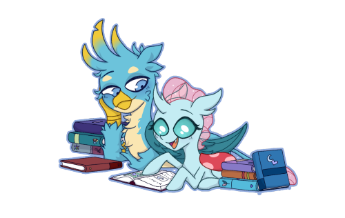  Gallus doesn’t like reading much, but he likes seeing how happy Ocellus gets when she learns 