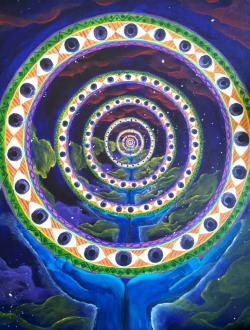 laceyvhippie:  Astral Projection Acrylic.