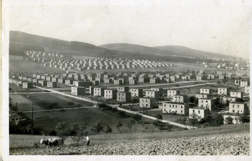 furtho:Postcard of the Bata workers’ suburb at Zlin, Czechoslovakia, 1930s (via sludgegulper)