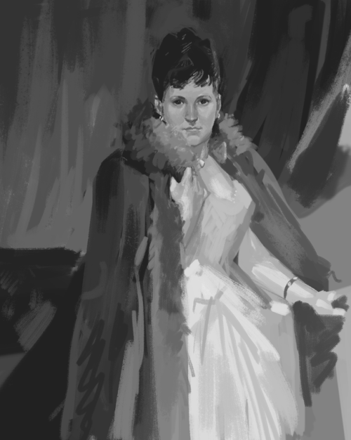 A value study that I took a little far in class today.