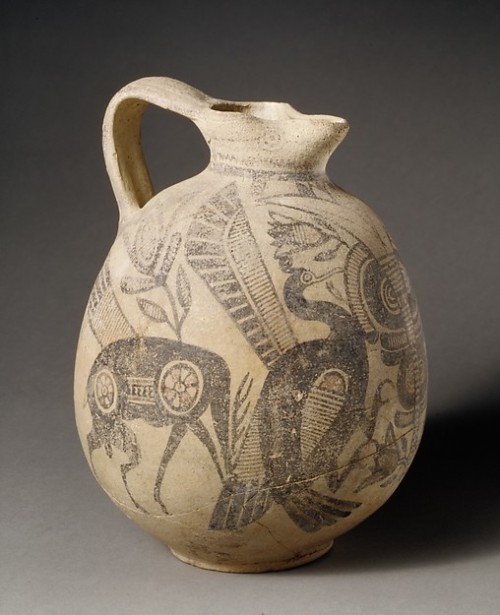 boriken80: ~Terracotta jug. Period: Cypro-Archaic I Date: ca. 750–600 B.C. Culture:&