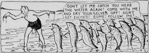 yesterdaysprint: Dream of the Rarebit Fiend by Silas, El Paso Herald, Texas, June 25, 1909