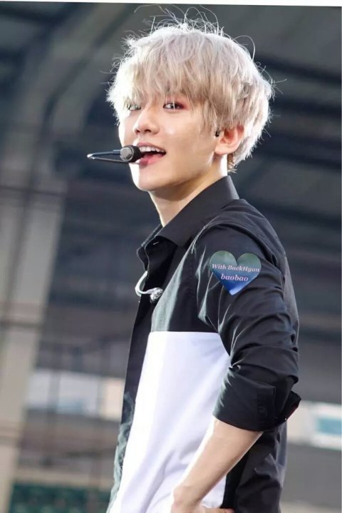 knetsonbaekhyun — [PANN] 20150801 BYUN BAEKHYUN WHITE HAIR COLOR +...