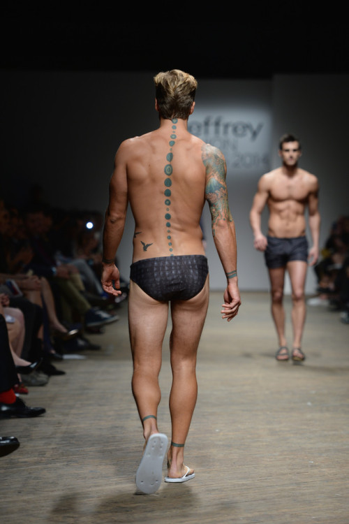 grabyourankles:  Parker Hurley  walks at Jeffrey Fashion Cares’ 11th Annual New York