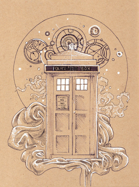 TARDIS Nouveau by violinsane