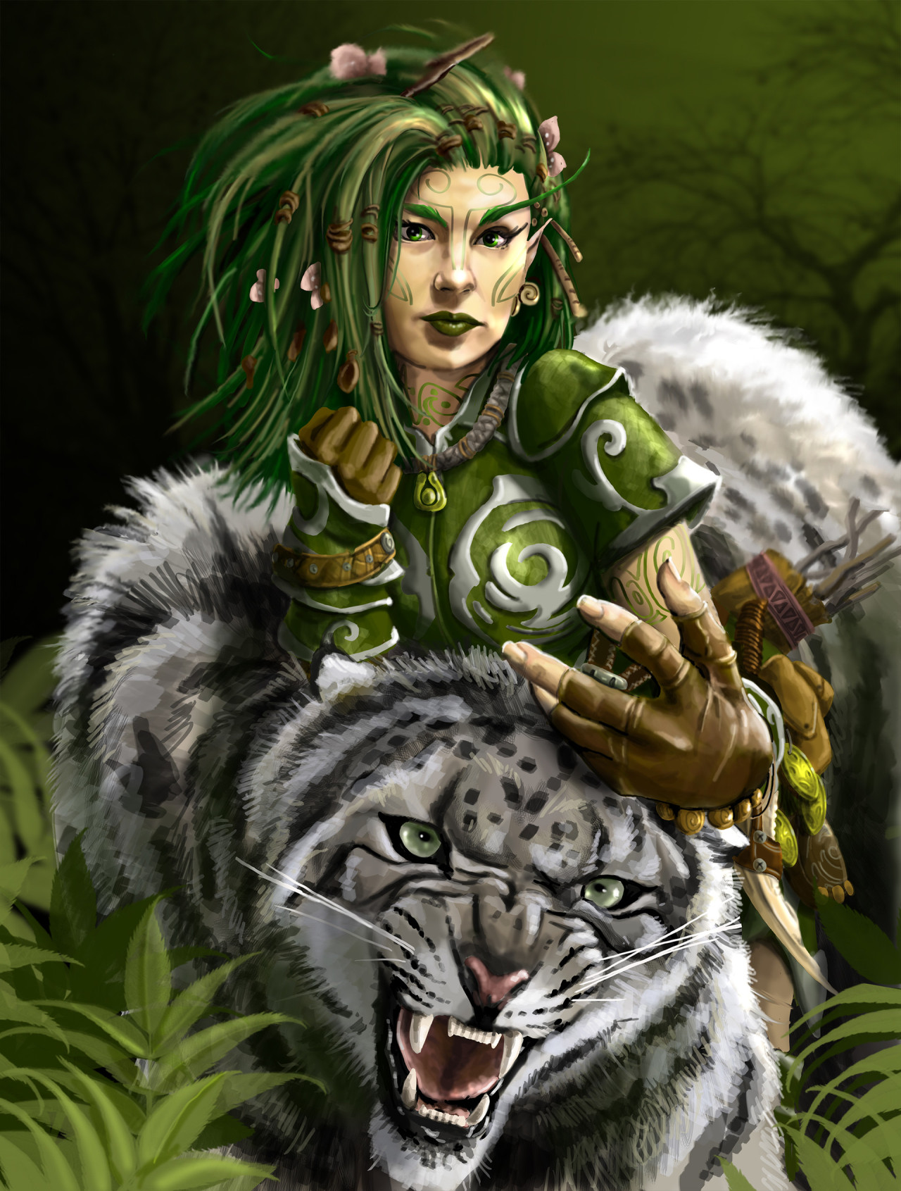 char-portraits:  Lini (Pathfinder fan art) by  Jack ( T-Rex) Hoyle  