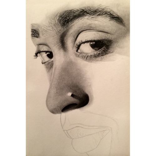 My continued work in progress drawing of Tupac Shakur. To see more check me out on Instagram @ wega