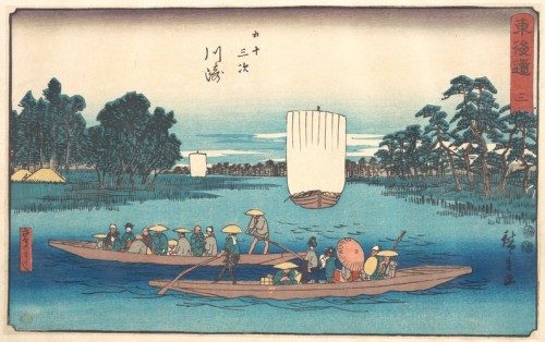 met-asian:東海道五十三次　川崎　六郷のわたし|Kawasaki by Utagawa Hiroshige, Metropolitan Museum of Art: Asian ArtThe 