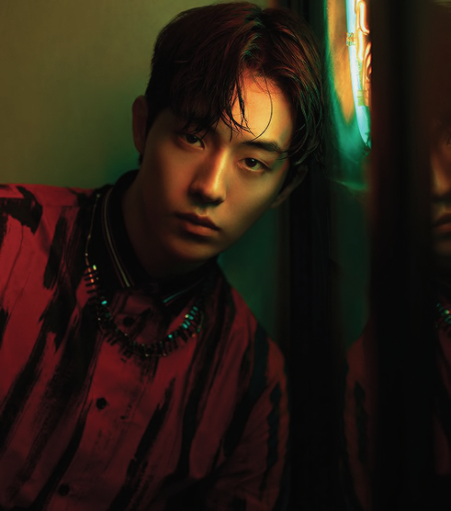 dreamyten: miiyeol:  sefuns:   Nam Joohyuk // ELLE Magazine March Issue “Midnight in LA” b-cuts   he not just a snack he a 3-course meal served with expensive champagne    @browtint @tencafe 