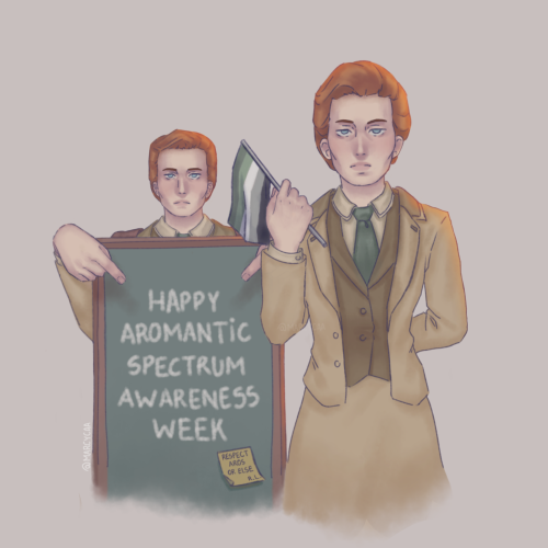 Don’t let their expressions fool you, they’re actually thrilled about aro week