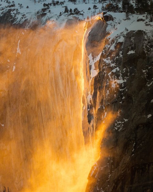 classicwoodie:Annual Firefall event in Yosemite National Park.