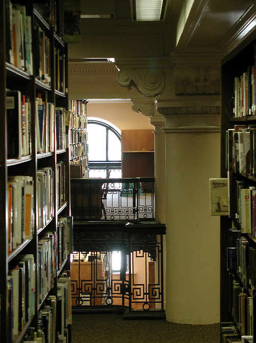 bookmania:
“Inside Springfield’s Central Library, Massachusetts. (by Heather Brandon)
”