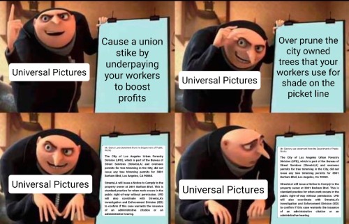 The Picture In The Last Two Panels Is The Statement From The Berueau Of Street Services Saying That Universal
