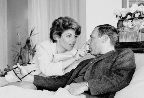 Anne Bancroft just loves him and laughs her head off! They’re the best together. - Dom Deluise