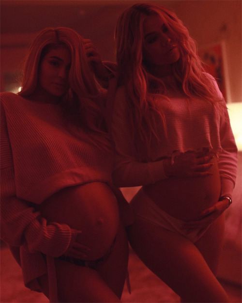 jennergallery:Kylie Jenner and Khloe Kardashian photographed by Sasha Samsonova | more at JENNERGALL