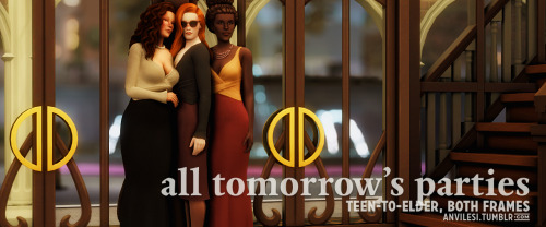 anvilesi:[TS4] all tomorrow’s parties: after hours dress add-ons by sforzinda — happy 2022! ✨ i come