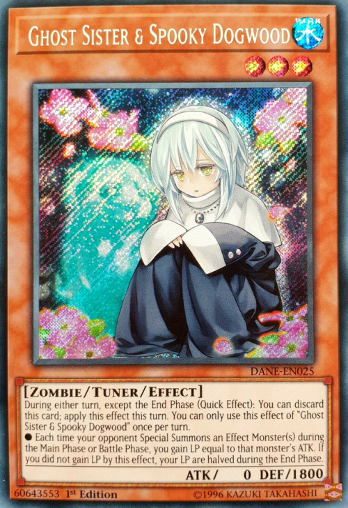 yugiohcardsdaily:Ghost Sister & Spooky Dogwood“During either turn, except the End Phase (Quick E