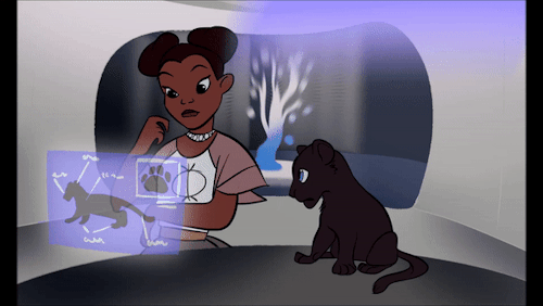 willow-s-linda:A fan animation where Shuri wants real life reference for her Black Panther designs :