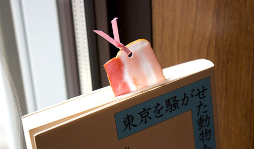 mayahan:Realistic Food Bookmarks From Japan