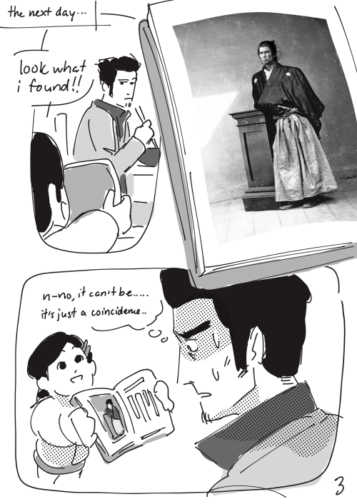 crispywisp: kiryu goes thru a midlife crisispart of an art trade for @cosmicwoods​bonus: