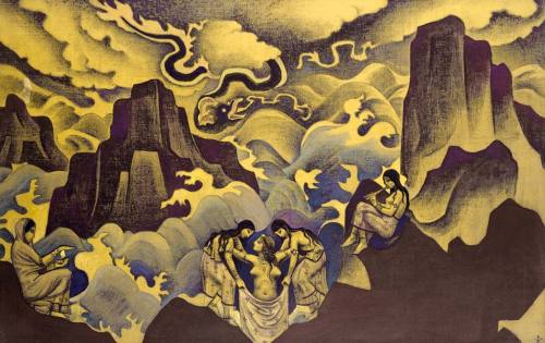 Ancient Serpent (Serpent of Wisdom), 1924, Nicholas RoerichMedium: canvas,temperahttps://www.wikiart