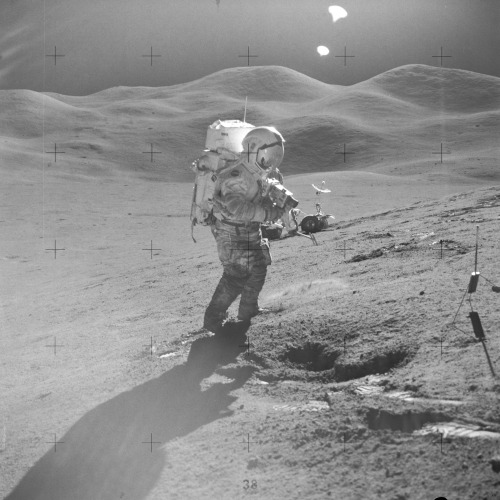 commandmodulepilot:Apollo 15 - Launched 43 Years ago today - Climb aboard the Lunar Rover…