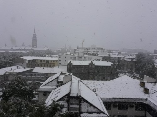 serbianwaifu:Snowing in Serbia on April 17th 2017.