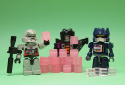 myscatteredtoys:  Energonnnnn cuuuuubes! (Pink frosted and Pink transparent bead cubes from a bead store in Chinatown)