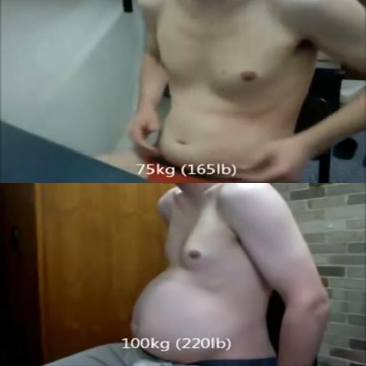 blogartus: admirer88888:  Dude apparently gained 110 pounds quite rapidly.  https://youtu.be/SgB0AySm-SU