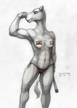 misterkaos:  ecmajor:  Really sketchy muscle study And yay camels &lt;3  That’s a joint he’s holding, right?!  Aside from the obvious, is that another word for a pipe? Like for plumbing? Because SHE is holding a threaded steel pipe! Not for any particular