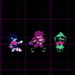 shadowaod: More Deltarune custom animation but this time with more jojo and moving grid background. hope you all like :D 