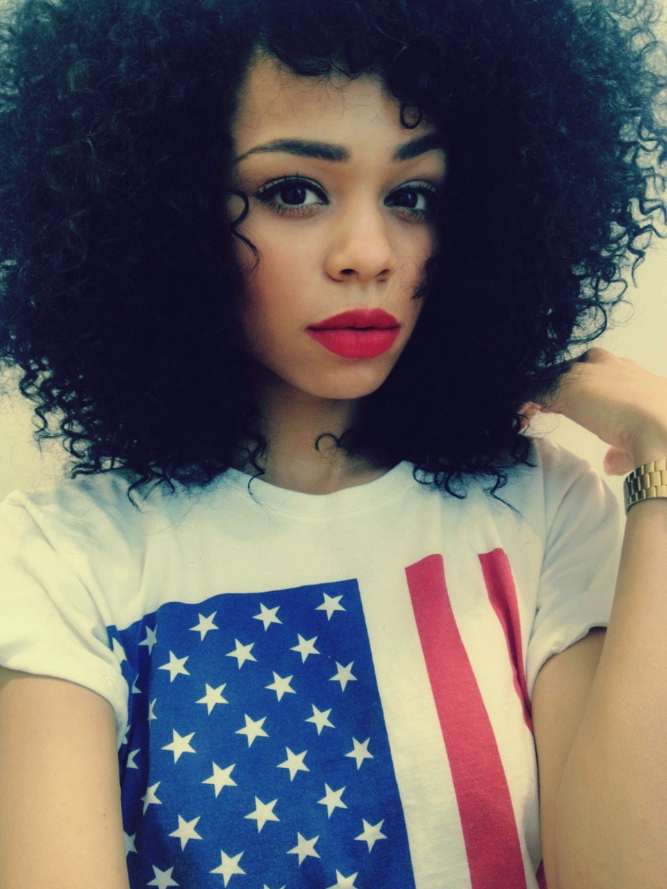 ultimatebeauties:  GET THE USA FLAG TEE HERE→ (model: cryschanelle) every item