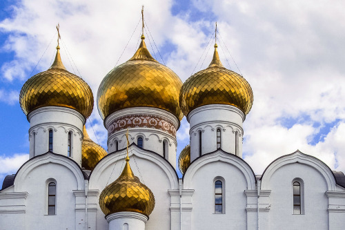 The golden domes of Assumption Cathedral, Yaroslavl- More Russian posts