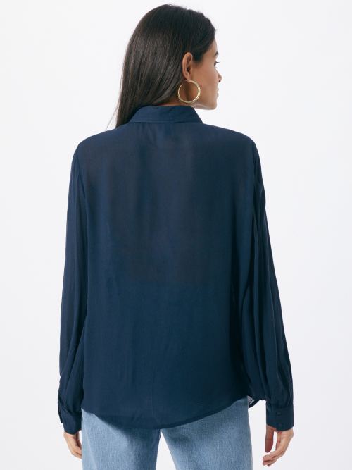 semi sheer embroidered shirt