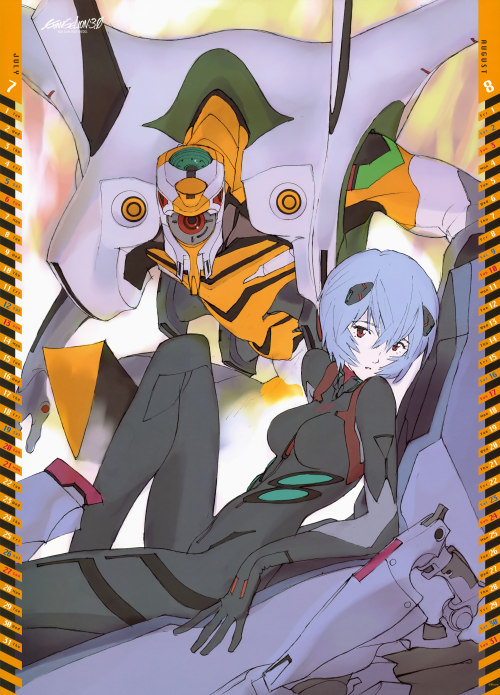 evange1ion:  From the Official Evangelion 2014 Calendar!  