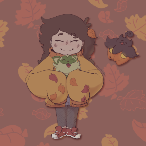 Im Rather Excited For The New Pokemon Games Coming Out Soon, So I Drew Myself As A Trainer With My Go