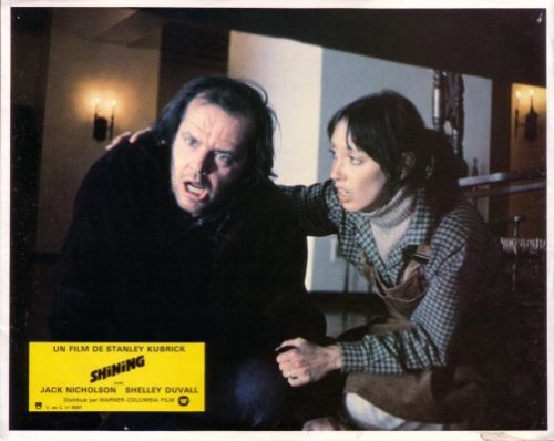 the-overlook-hotel:  Set of lobby cards from the French theatrical release of The Shining. None of these images are taken from the finished film. They are all frames from alternate, unused takes.