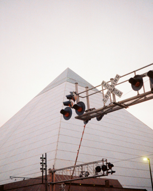 The Memphis PyramidShot on Lomograpjy Tiger 200 speed 110 film with a Rollei A110 camera.