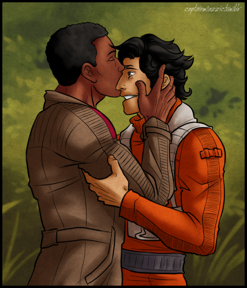captainmazzic:New Star Wars still mystifies me, but here have a FinnPoe. I’ll go back to my blue Imp
