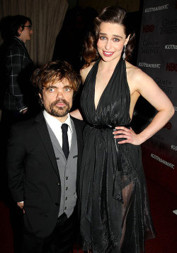 montyygreen:  Emilia Clarke & Peter Dinklage