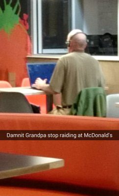 failnation:  Grandpa is raiding on WoW at McDonald’s again…http://failnation.tumblr.com
