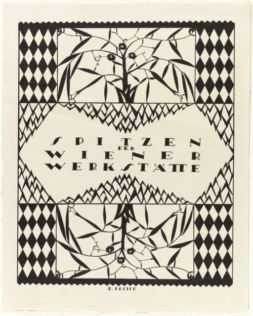 Dagobert Peche, poster design for Wiener Werkstätte, 1919. Lithograph.
