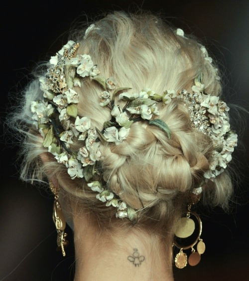 highqualityfashion: Hair at Dolce &amp; Gabbana SS 14