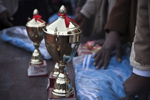 Football tournament at the Janzour Tawergha Camp for internally displaced Libyans. After almost 4yea