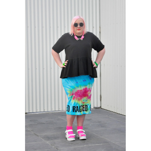 This fat girl isn’t afraid of colour or oversized shapes. Rules are made to be broken - socks 